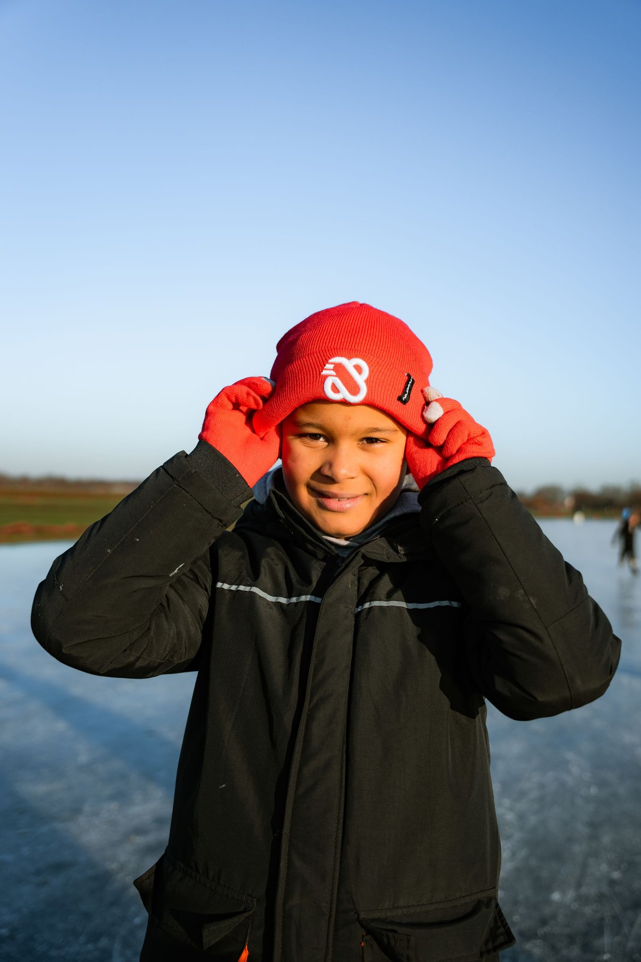 Beanie Jr - Emblem Red